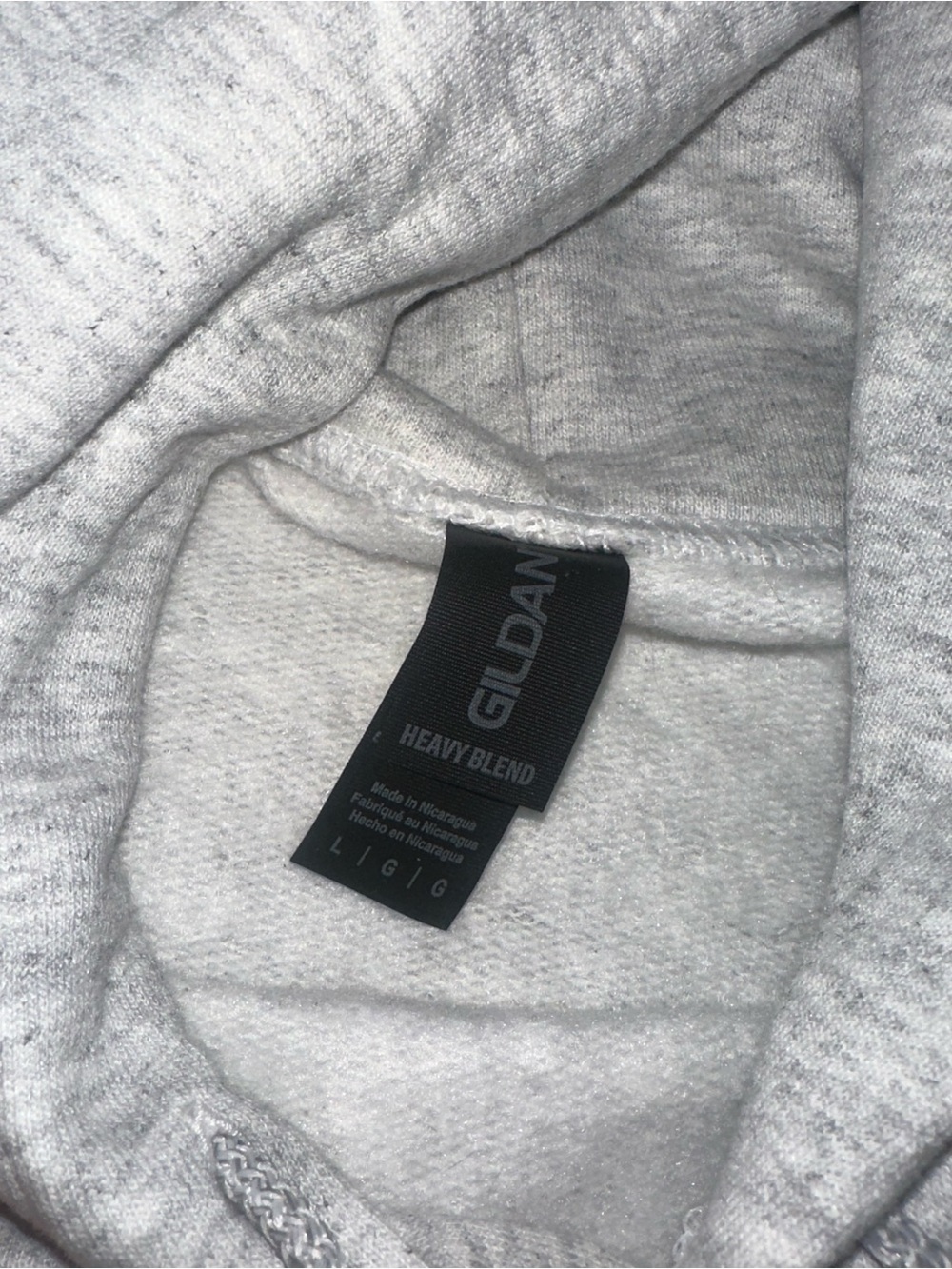 NWOT Cactus Alley Hat Co. Bucking Horse Hoodie Light Grey Size Large Gildan - Picture 3 of 4